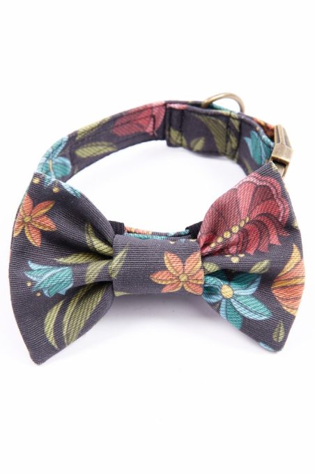 Midnight Floral bow tie