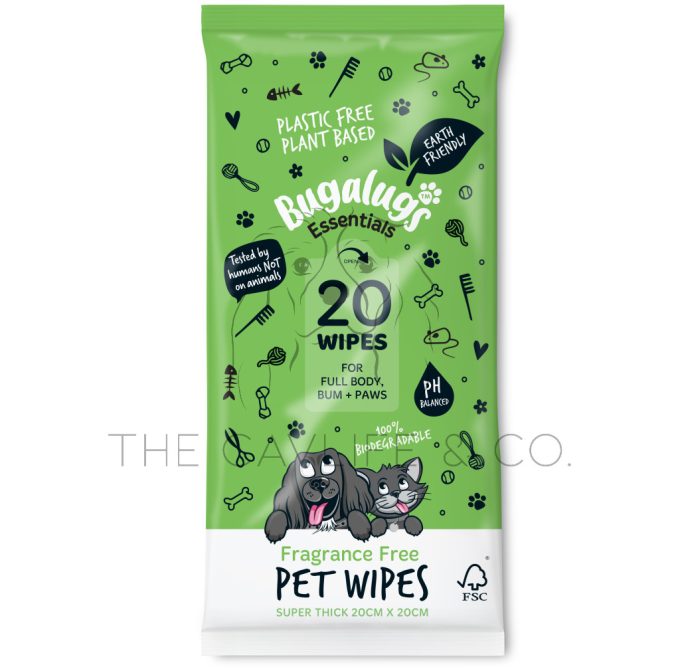 Bugalugs HYPOALLERGENIC WET WIPES FOR DOGS AND CATS