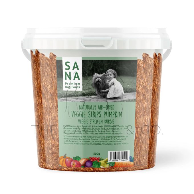 SANA Veggie Strips Sütőtök csíkok kutyáknak - 300 g 