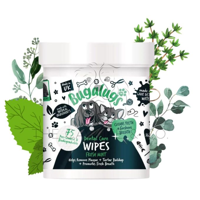 BUGALUGS Dental WIPES for dogs 
