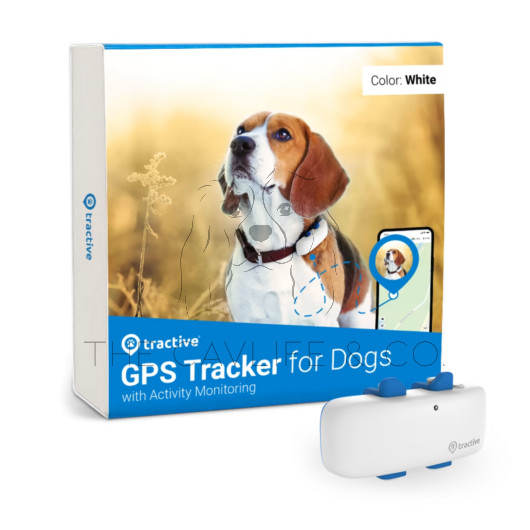 GPS Tracker for Dogs - white