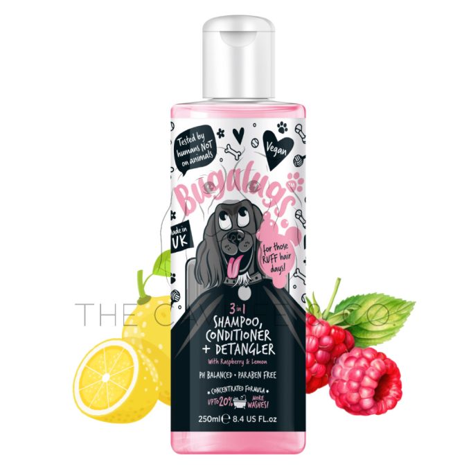 Bugalugs Pet Shampoo (3 IN 1 RASPBERRY & LEMON) 